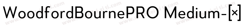 WoodfordBournePRO Medium字体转换